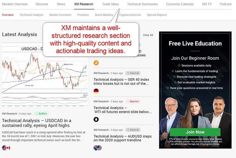 XM Research and Education XM Research and Education